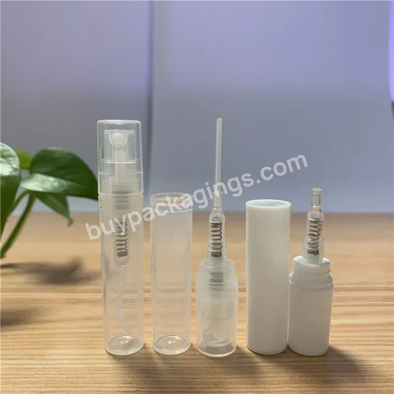 Mini Size Travel Sample Packaging 2ml 3ml 4ml 5ml Refillable Plastic Perfume Spray Bottle