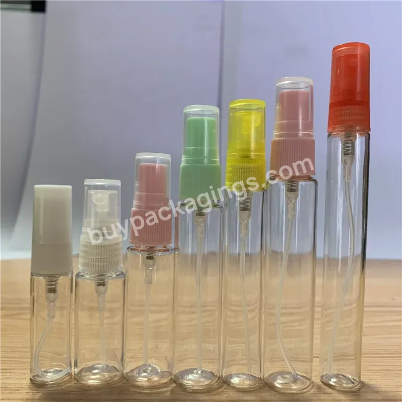 Mini Size Travel Sample Packaging 2ml 3ml 4ml 5ml Refillable Plastic Perfume Spray Bottle