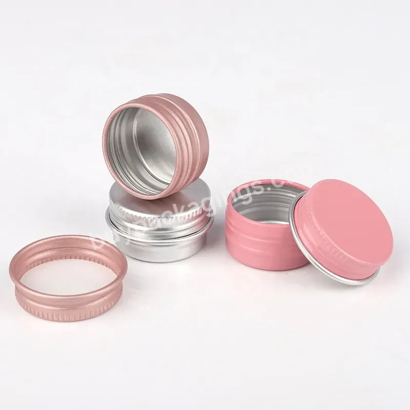 Mini Small 5g Custom Empty Round Storage Balm Oils Tea Packaging Metal Aluminium Tin Can Concentrate Jar