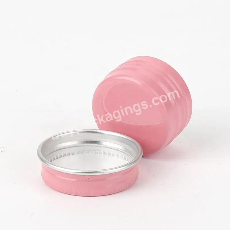 Mini Small 5g Custom Empty Round Storage Balm Oils Tea Packaging Metal Aluminium Tin Can Concentrate Jar