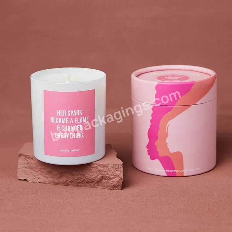 Modern Durable Candle Stickers Hot Pink Candle Jar Labels Candle Container Jar Labels