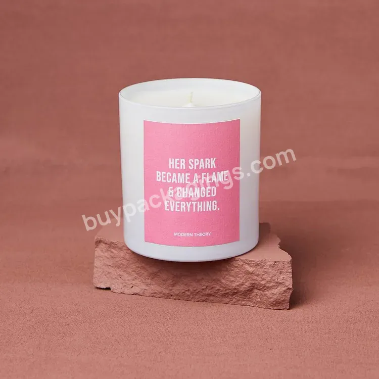 Modern Durable Candle Stickers Hot Pink Candle Jar Labels Candle Container Jar Labels