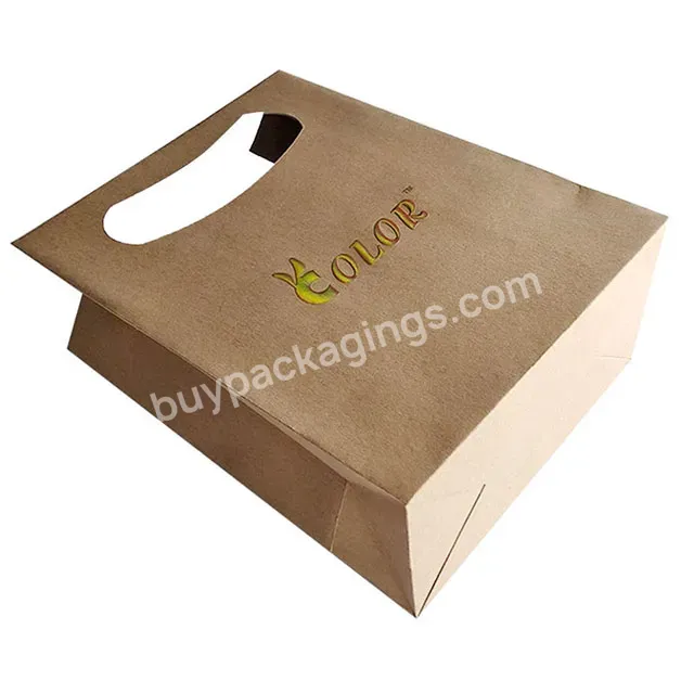 Modern Luxury Custom Logo Print Wholesale Paper Bags Packaging Kraft Paper Bag With Hot Stamping