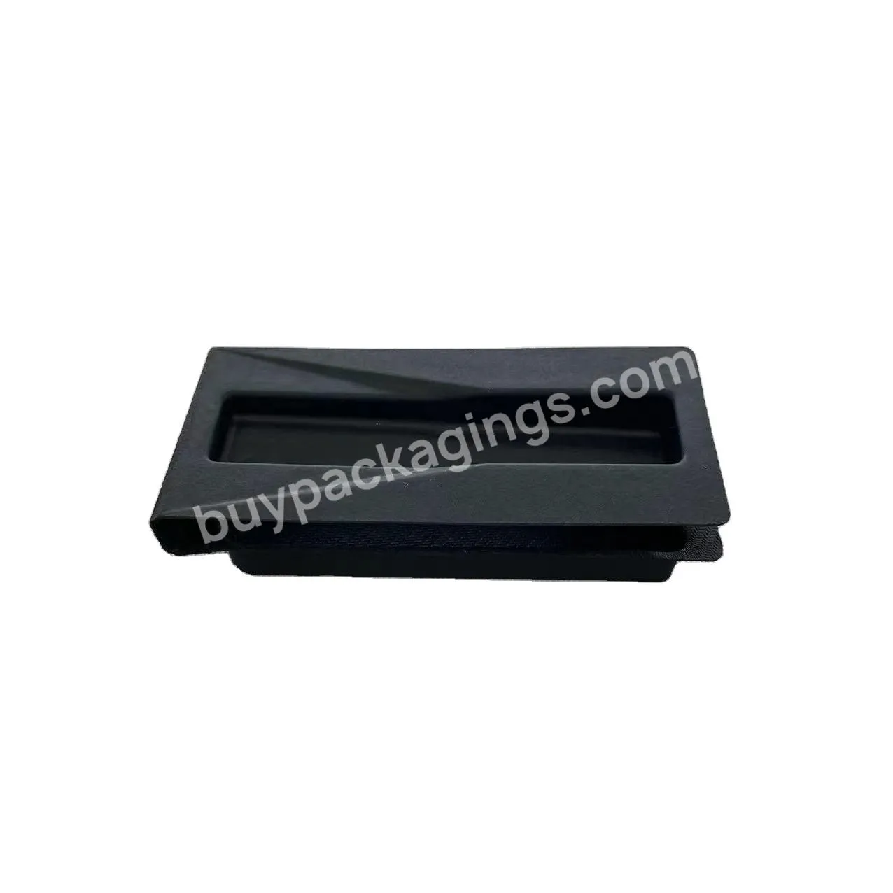 Molded Paper Pulp Electronics Pulp Blister Packaging Insert Gift Boxes Black Packing Inner Tray