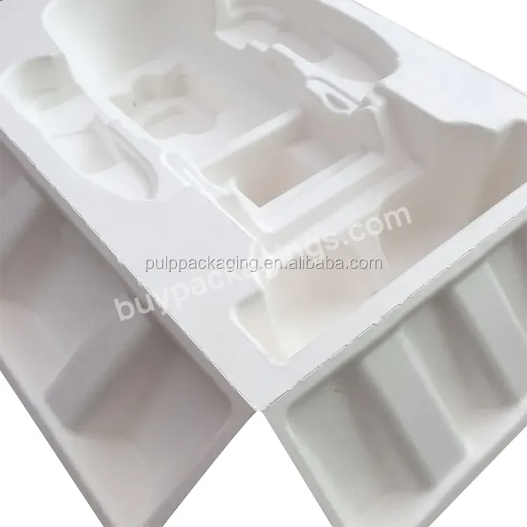 Molded Paper Pulp Robot Tray Bagasse Tray Sugarcane Packaging. - Buy Recycle Paper Pulp,Biodegradable Paper Tray Packaging,Eco- Friendly Paper Part Insert Tray.