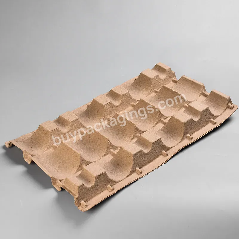 Molded Pulp Environmentally Friendly Biodegradable Packaging Red Wine Custom Pulp Insert Inner Tray Sustainable Packaging