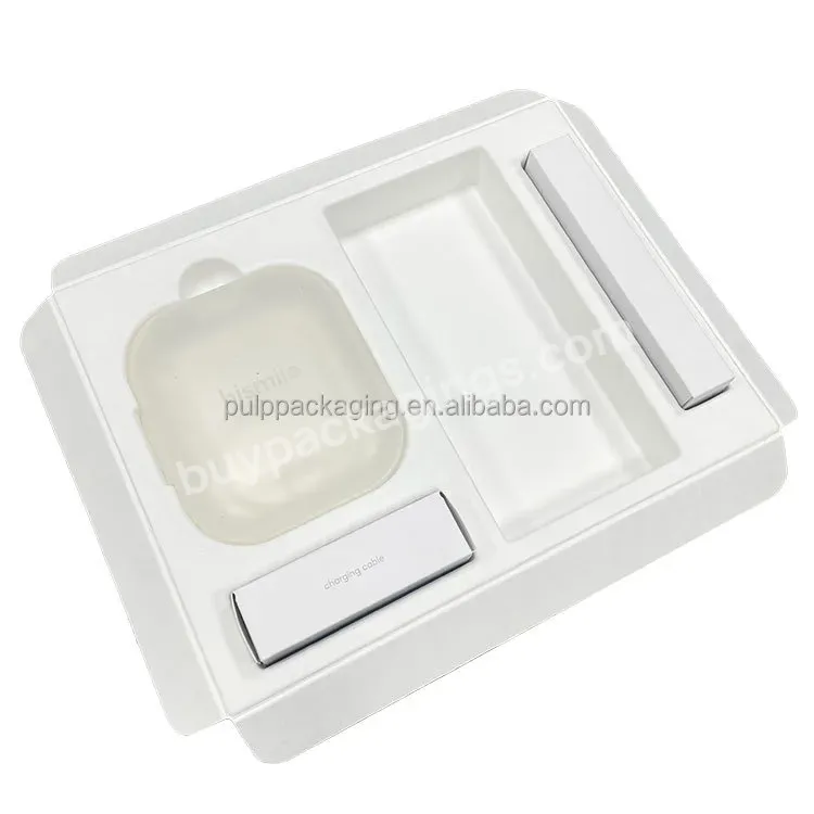 Molded Pulp Packaging Environmental Pulp Tray Insert Paper Tray For Cosmetic Packaging - Buy Paper Box With Tray Wholesale Packing Box Tray Mobile Phone Pack Tray Packaging Tray Packaging Box Tray,Eco-friend Packaging Pulp Packaging Pulp Tray Paper M