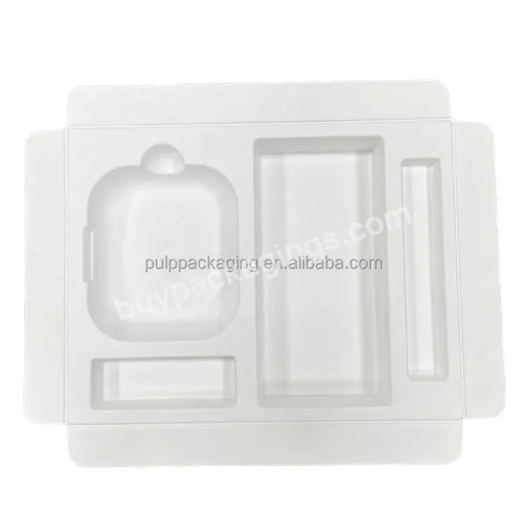 Molded Pulp Packaging Environmental Pulp Tray Insert Paper Tray For Cosmetic Packaging - Buy Paper Box With Tray Wholesale Packing Box Tray Mobile Phone Pack Tray Packaging Tray Packaging Box Tray,Eco-friend Packaging Pulp Packaging Pulp Tray Paper M