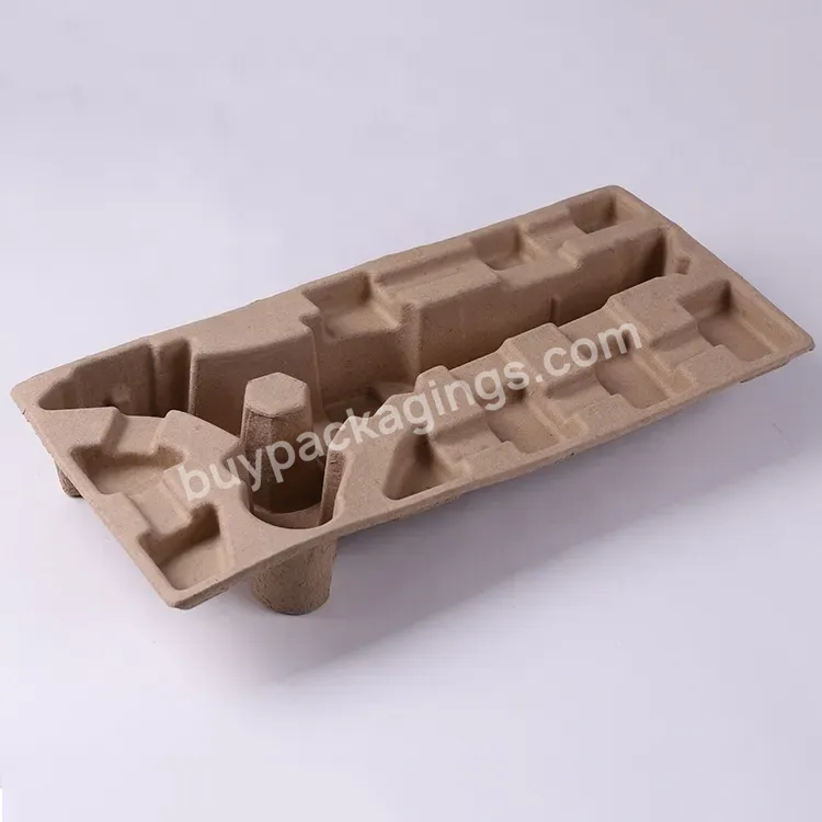 Molded Pulp Tray Customized Recycled Paper Pulp Packaging Inlay Dry Press Insert