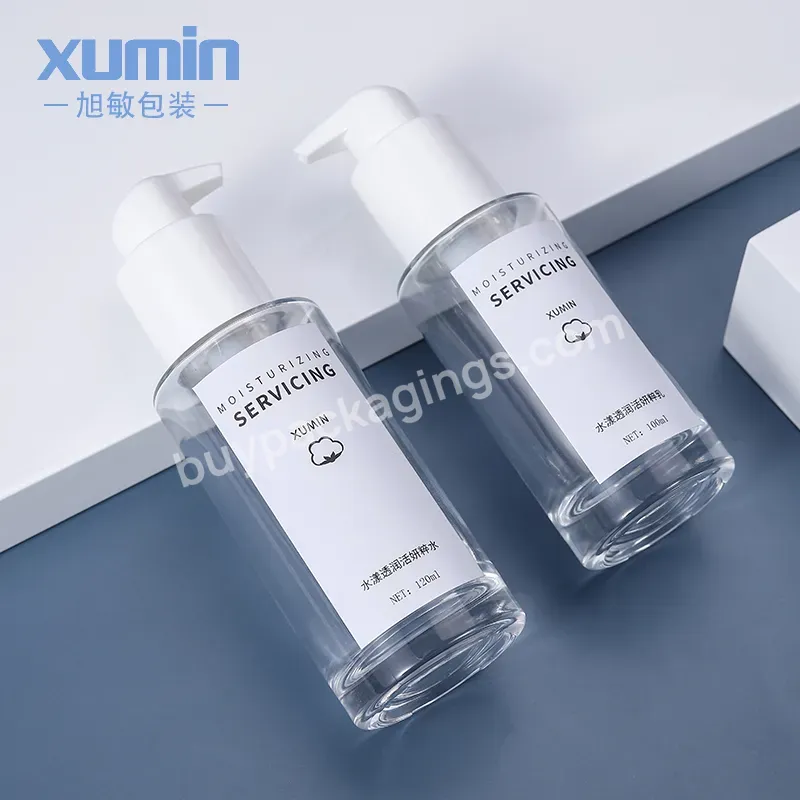 Morocco Cosmetic-glass-bottle Oem/odm Low Moq Glass Cosmetic Bottle 100ml 120ml Lotion Men Skin Care Glass Bottles Packaging