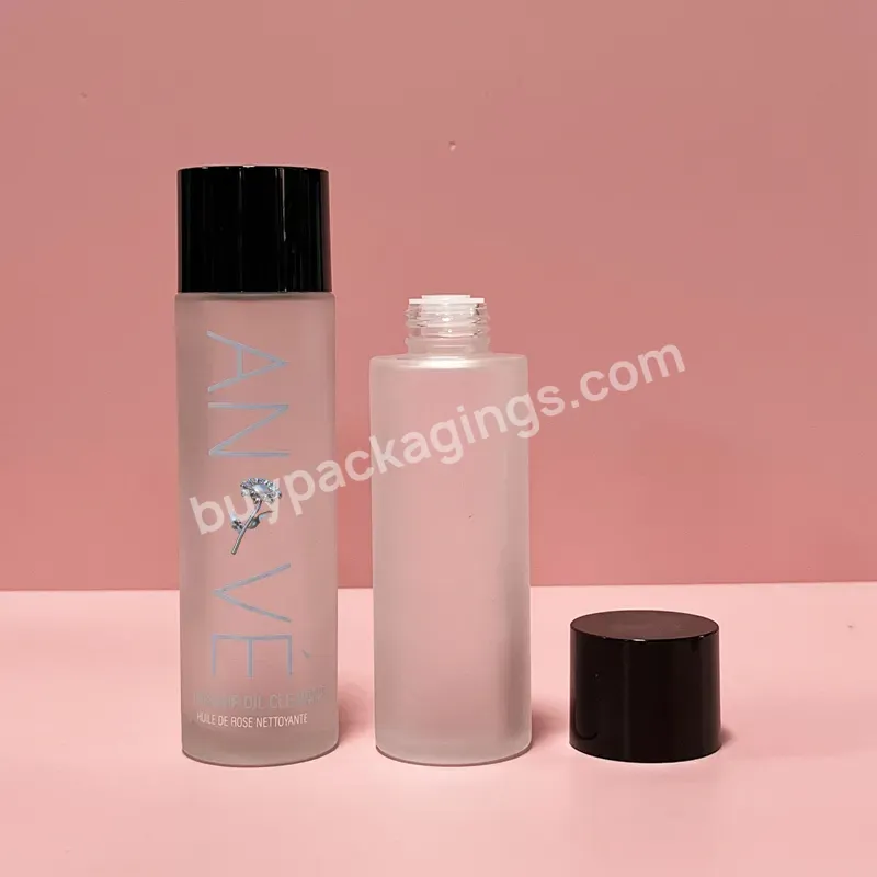 Most Popular Custom Printing Glass Packaging Skincare 100ml 120ml Face Toner Bottle With Screw Cap