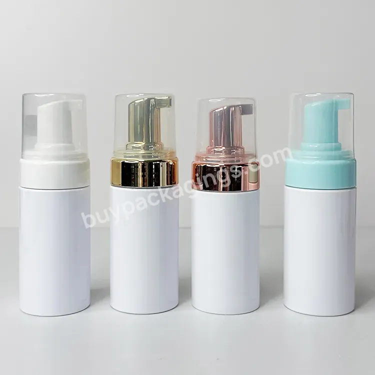 Mousse Foaming Bottle 100ml 120ml 150ml 200ml 250ml Silvery Gold Blue Foam Pump Plastic Bottles Foam Cleanser Plastic Pe