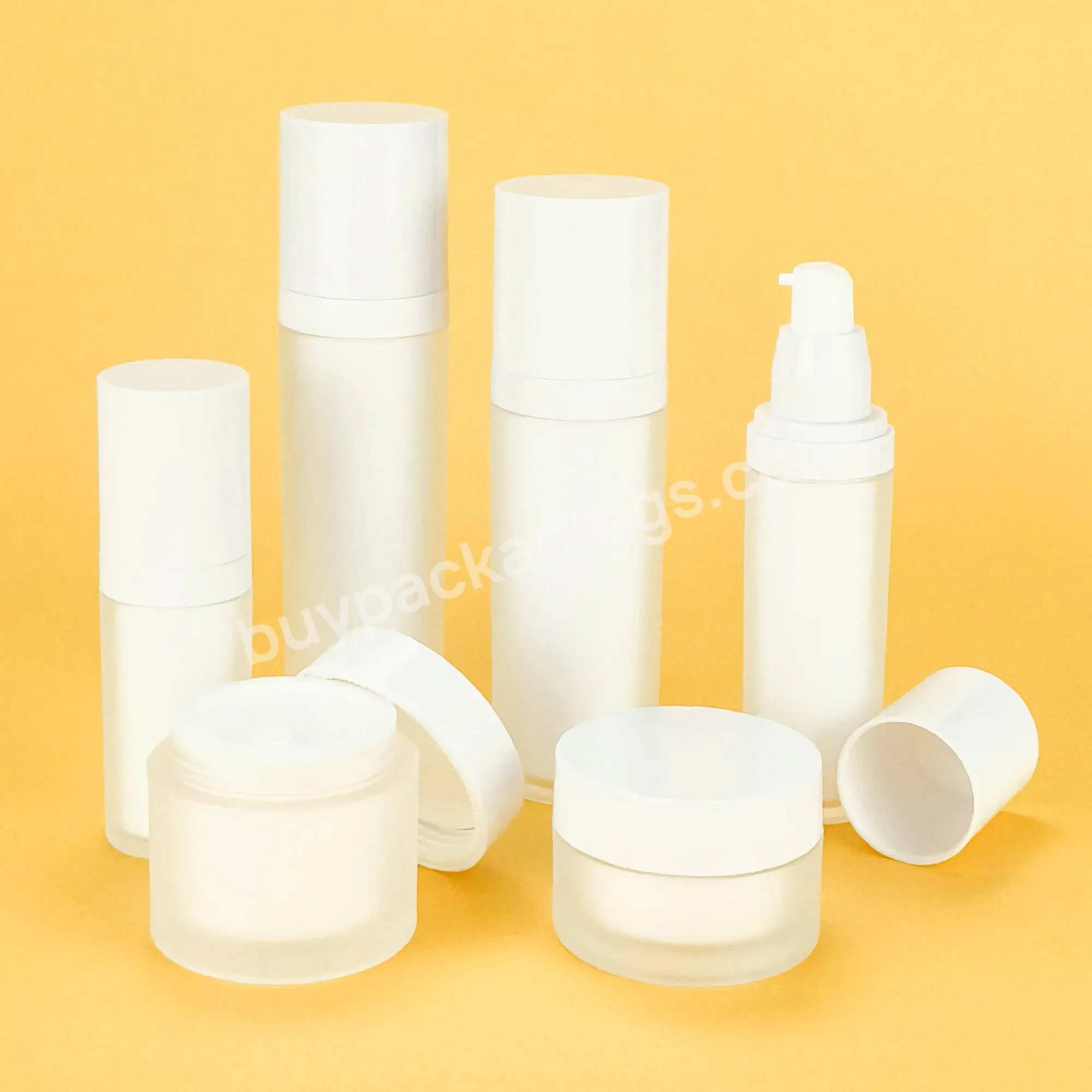 Multi-capacity Frosted Transparent Lid Cream Lotion Packaging Container With Pump Head Plastic Empty Cream Jar Bottle Set - Buy Lotion Bottle Empty Pump Bottle Pet Packaging Container Plastic Cream Jar Set,Multi-capacity Frosted Transparent Lid Cream