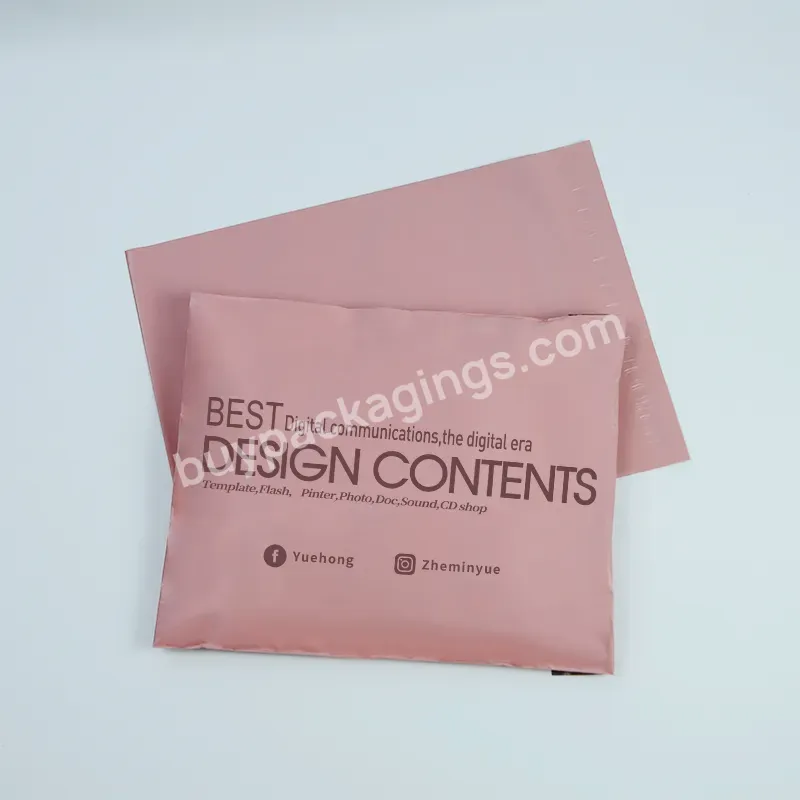 Multi Color Custom Logo Compostable Poly Mailer Bags Packaging Pink Transport Mail Bag For Clothing Shipping Delivery Polybags