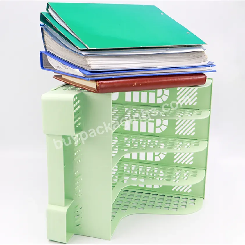 Multi-function Plastic File Cubbyhole Desktop Organizer Magazine Office Document 4 Layer Mesh Color File Tray - Buy 4 Tray Desktop File Organizer,Plastic File Tray,Color File Tray.