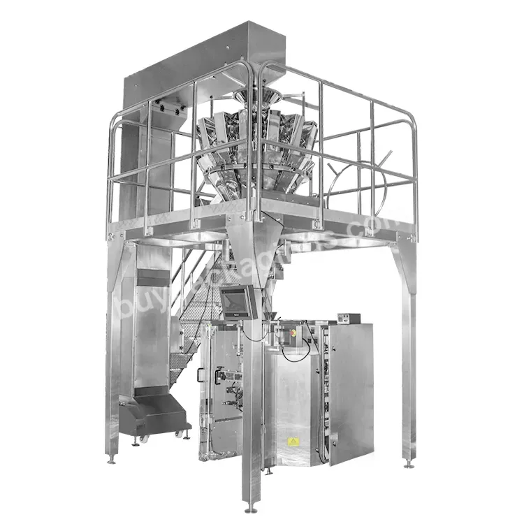 Multi Head Weigher Tablet Pillow Bag Packing Machinery Potato Crisps Cornflakes Sealing Packaging Machine With Nitrogen - Buy Chips Packaging Machine,Potato Chips Pouchpacking Machine,Pillow Bag Packing Machine.