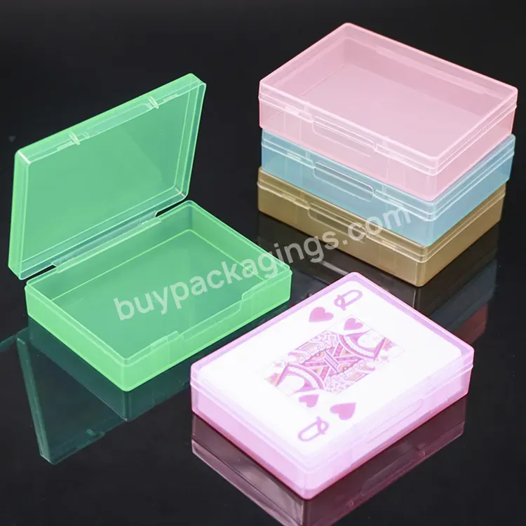 Multi Pp Plastic Small Storage Deck Game Card Case Pin Buckle Transparent Plastic Tarot Poker Playing Cards Case - Buy Playing Card Case,Plastic Playing Cards Case,Small Storage Case.