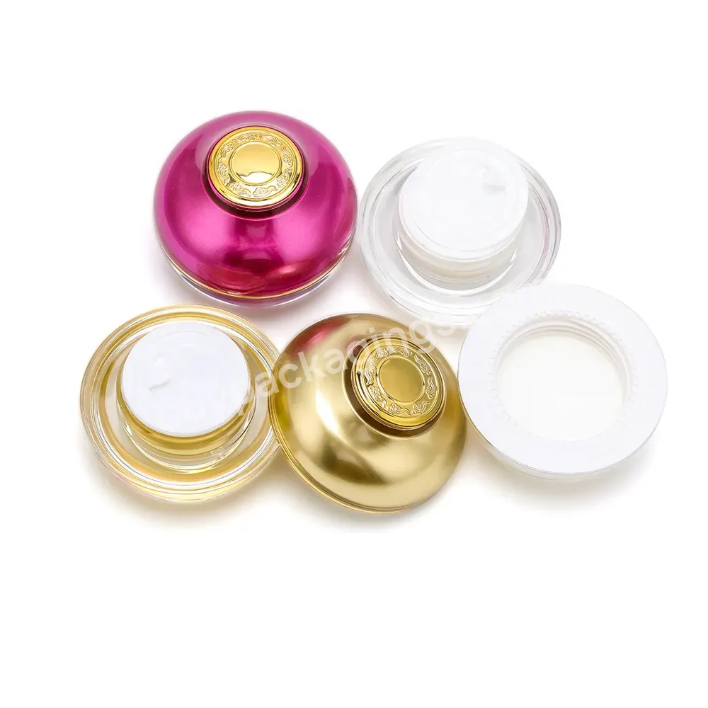 Multi-size Light Luxury Retro Spherical Lady Ointment Eye Cream Packaging Container Skin Care Product Jar