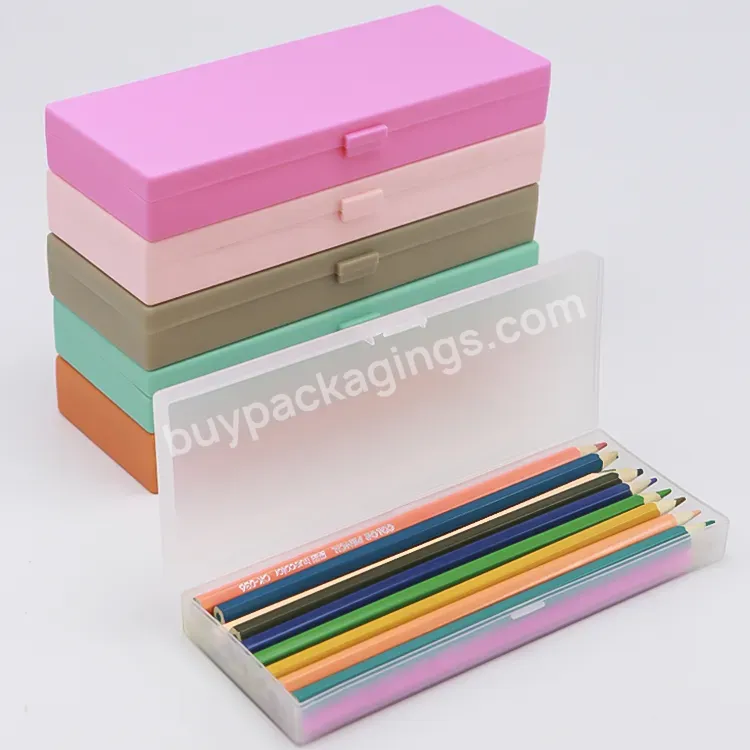 Multi Size Oem Storage Box Portable Hard Cover School Accessories Pp Plastic Cover File Holder Pencil Box Pen Case - Buy School Accessories,Plastic Pencil Box,Pencil Case.