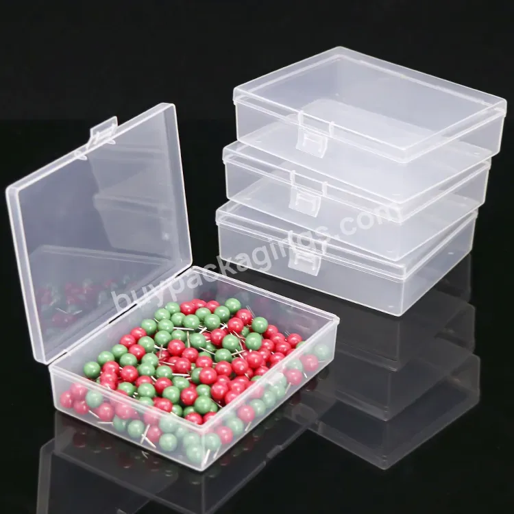 Multi Tools Holder Box Transparent Plastic Storage Box Jewelry Clips Holder Case Pp Plastic Multi Size Small Plastic Boxes