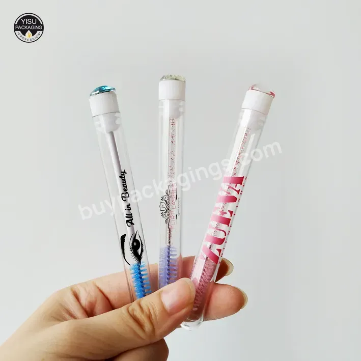 Multicolor Eyelash Extension Empty Mascara Wand Tube Container With Brush Plastic Tube For Mascara Wands Mascara Tube With Wand - Buy Eyelash Mascara Tube,Disposable Mascara Wand Tubes,Eyelashes Brush Tube.