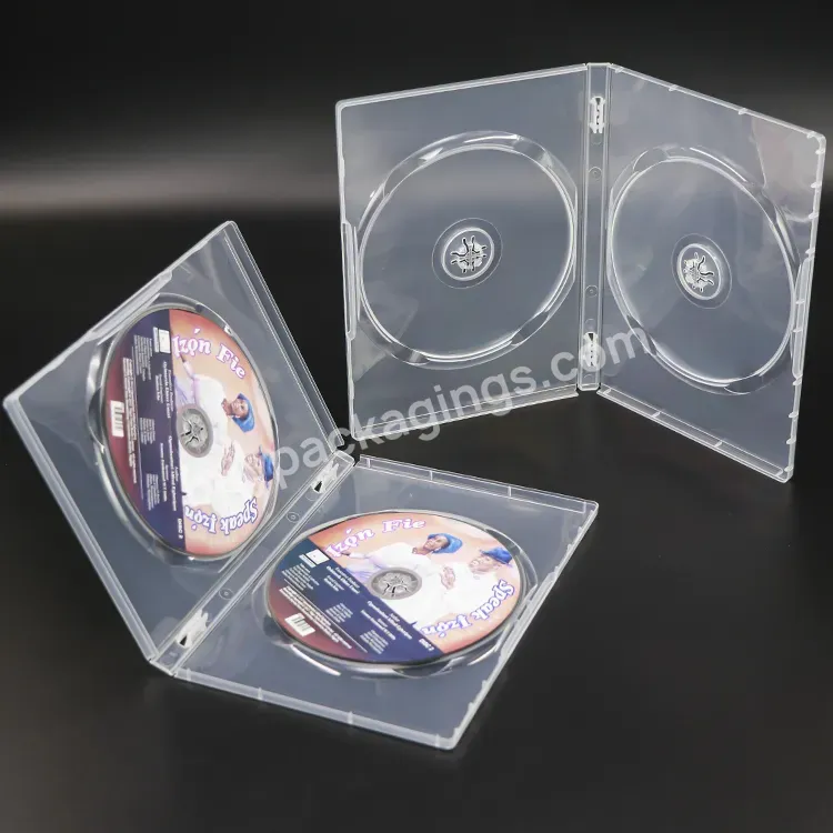 Multifunction Cd Dvd Discs Cover Dvd-r Case With Embossed Logo Or Silver Logo Cd Drive Box