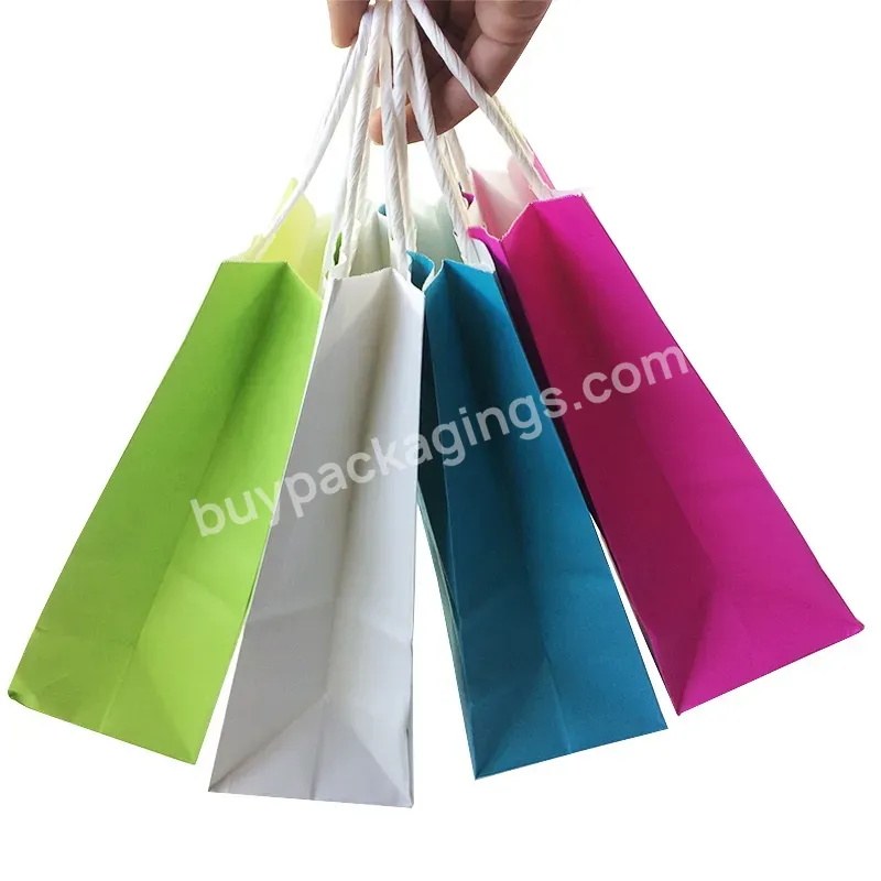 Multifunction Soft Color Paper Bag With Handles Festival Gift Bag High Quality Shopping Bags