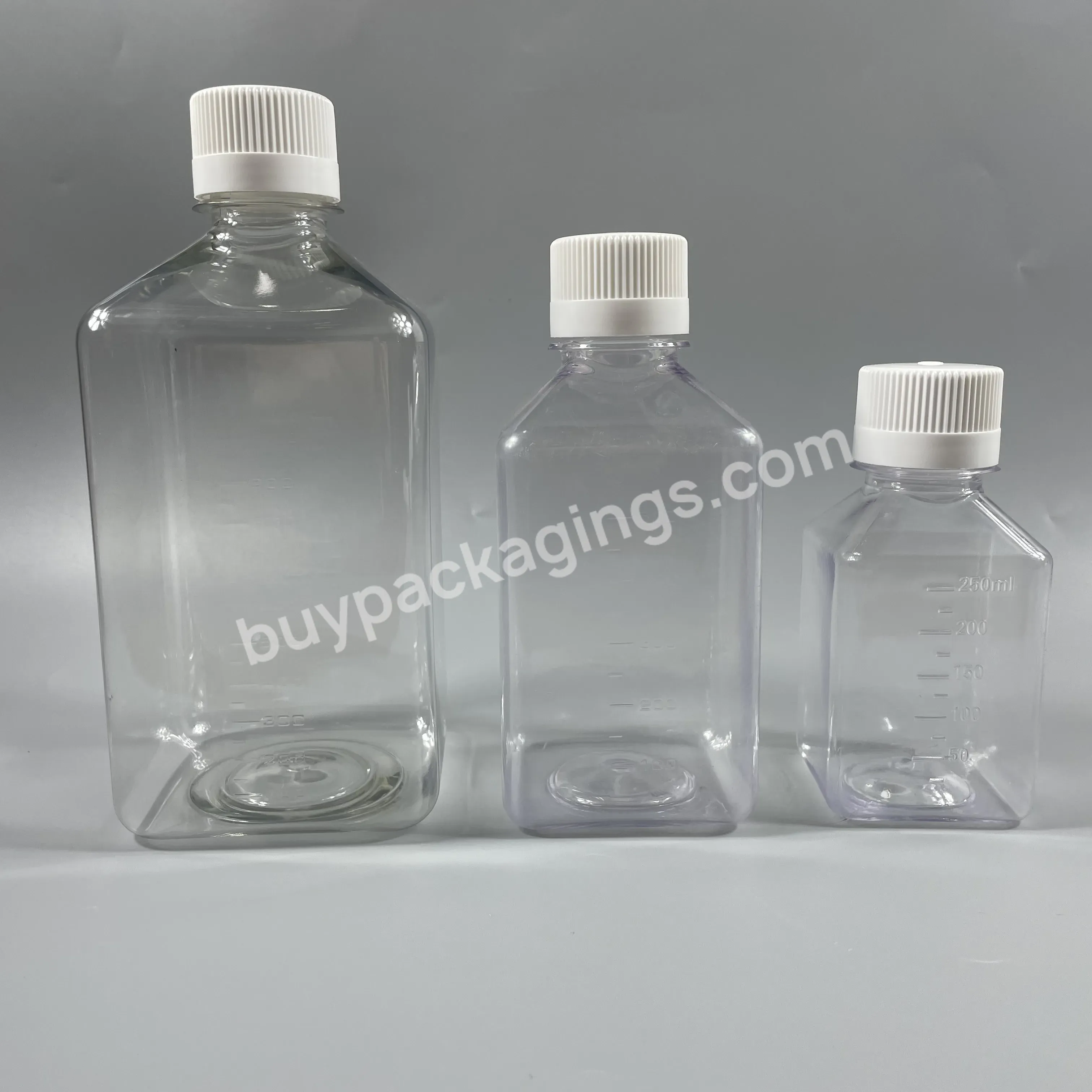 Multisize Sterile Empty Transparent Reagent Serum Plastic Cell Culture Media Reagent Bottle - Buy Blood Serum Bottle,Multisize Sterile Empty Transparent Reagent Serum Plastic Cell Culture Media Reagent Bottle,Laboratory Sterile Cell Culture Bottle.