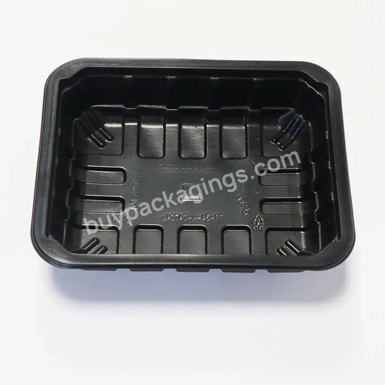 Mushroom Tray Lunch Box Custom Pp Microwaveble Single Plastic / To Go Boxes / Disposable Black Food Storage Boxes & Bins Rosin