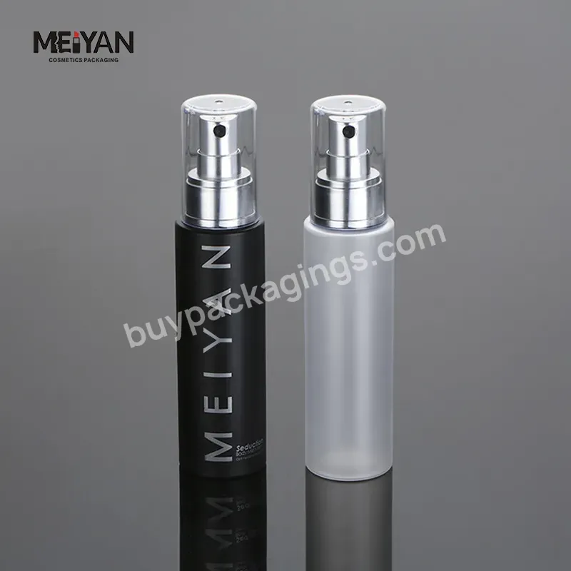 Mypack Luxury Empty 100ml 3 Oz Round With Black Plastic Screw Cap Spray Bottle