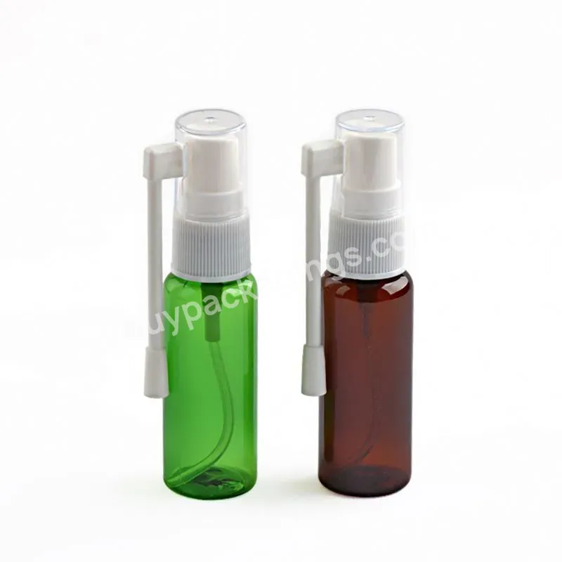 Nasal Spray Bottle 10ml 20ml 30ml Hdpe Empty White Oral Throat Mist Pump Nasal Spray Bottle