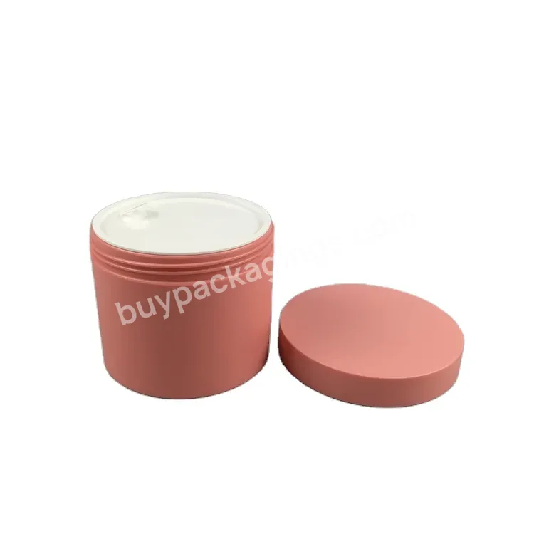 Natural Body Scrub Container Empty Plastic Pp Matte Cosmetic Hair Wax Cream Jar With Lid