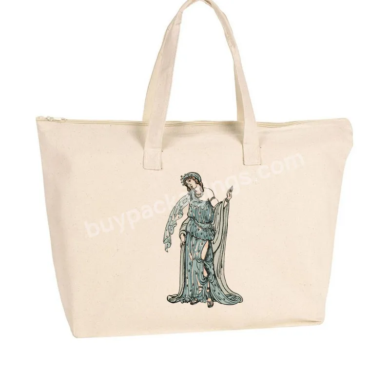 Natural New Recycled Shopping Cotton Bag &custom Canvas Tote Bag Reusable Custom Tote Shopping Bags