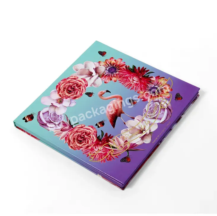 New 12-color Eyeshadow Tray Empty Tray Packaging Eyeshadow Makeup Packaging Box With Mirror
