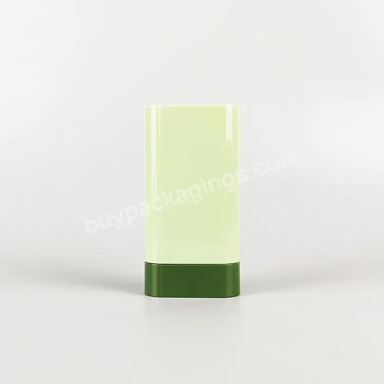 New 15g Flat Plastic Sunscreen Stick Bottle Bottom Filling Deodorant Stick Container Pp Pcr Available