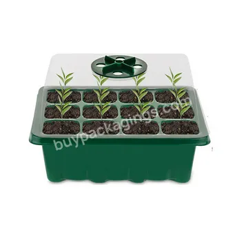 New Adjustable Moisturizing And Heat Preservation Breathable Cover 6 / 12 Cells Plant Growing Trays