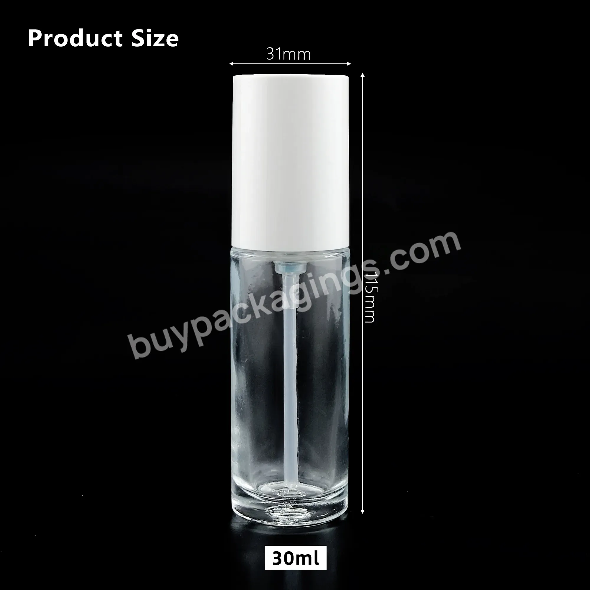 New Arrival 30ml Serum Lotion Pump Bottle Glass Cream Bottles And Jars Lotion Bottle Skincare Packaging With Pump Sprayer