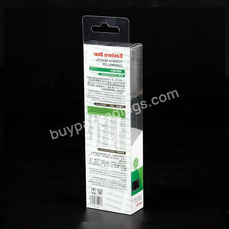 New Arrival Accept Small Packaging Clear Plastic Transparent Rpet Pet Pvc Packaging Box Hanger