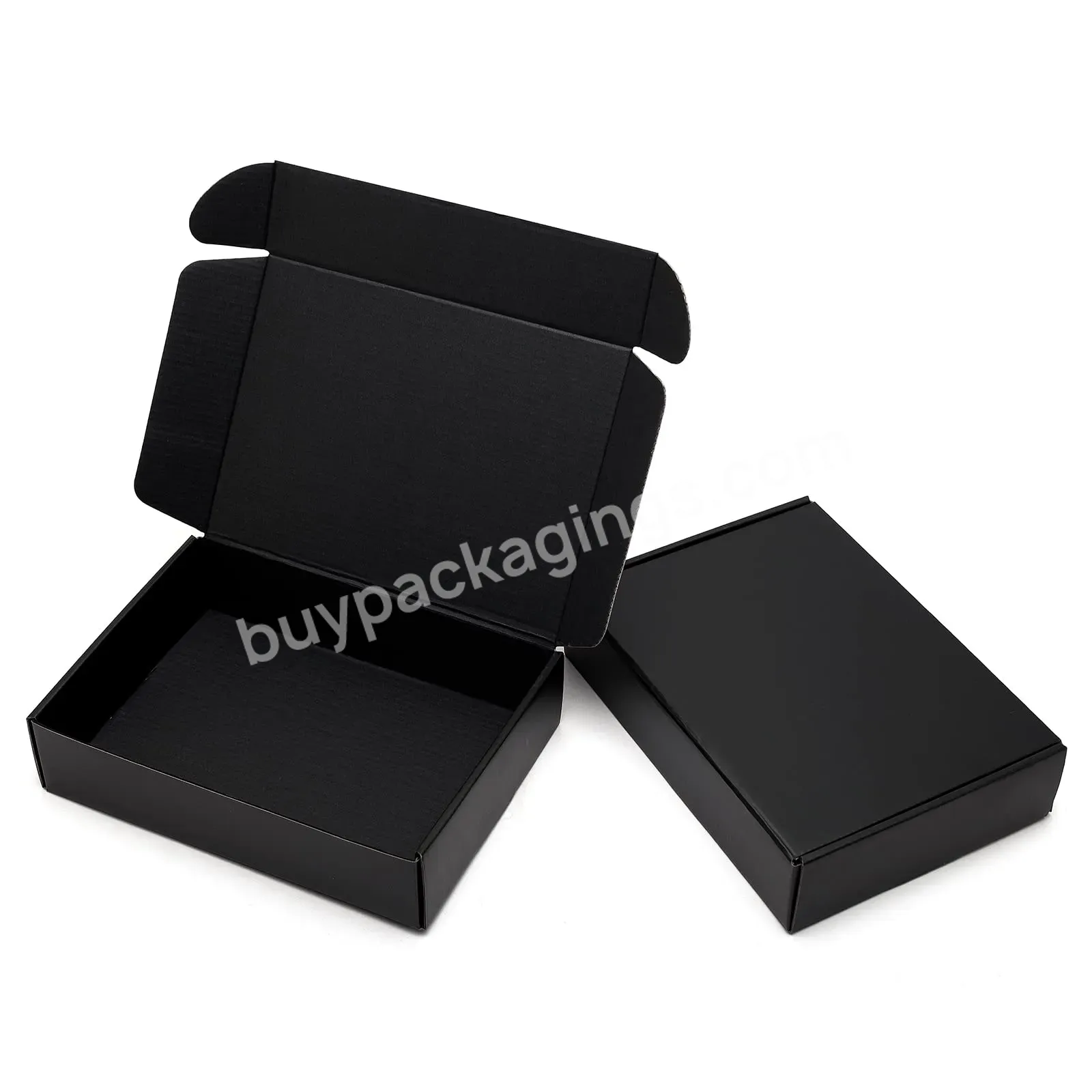 New Arrival Black Cardboard Mailer Box For Business Express Packaging Box Corrugated Mailing Boxes