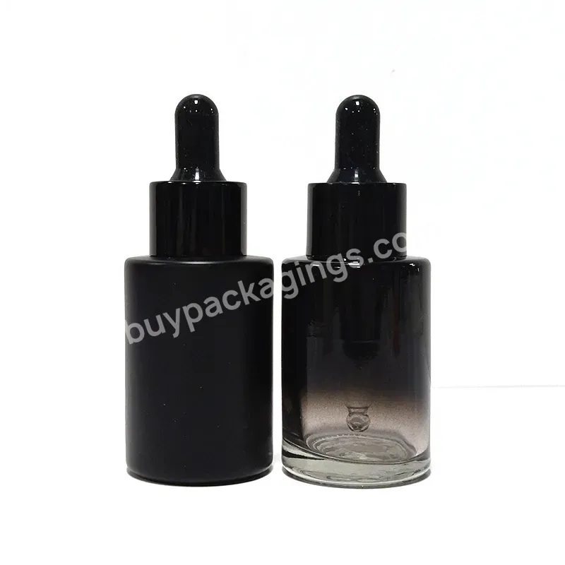 New Arrival Black Glass Bottle Essential Oil Dropper Bottle 20ml 30ml 50ml Customized Dropper Bottle Custom Cosmetic Packaging