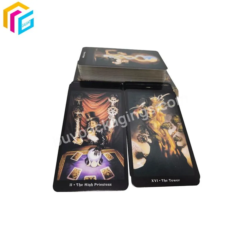 New arrival custom affirmation cards printing wholesale 70 styles funny game magic custom tarot deck game marvel team up cards