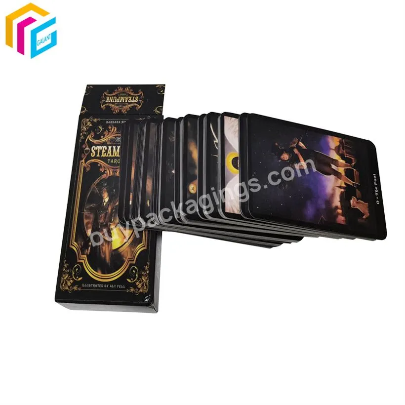 New arrival custom affirmation cards printing wholesale 70 styles funny game magic custom tarot deck game marvel team up cards