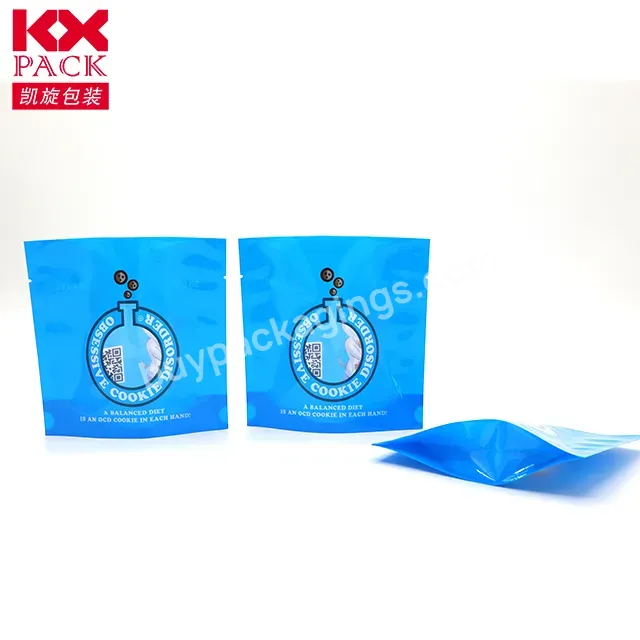 New Arrival Custom Printed Food Packaging Bag Three Side Sealing Bag Stand Up Zipper Bag For Snack