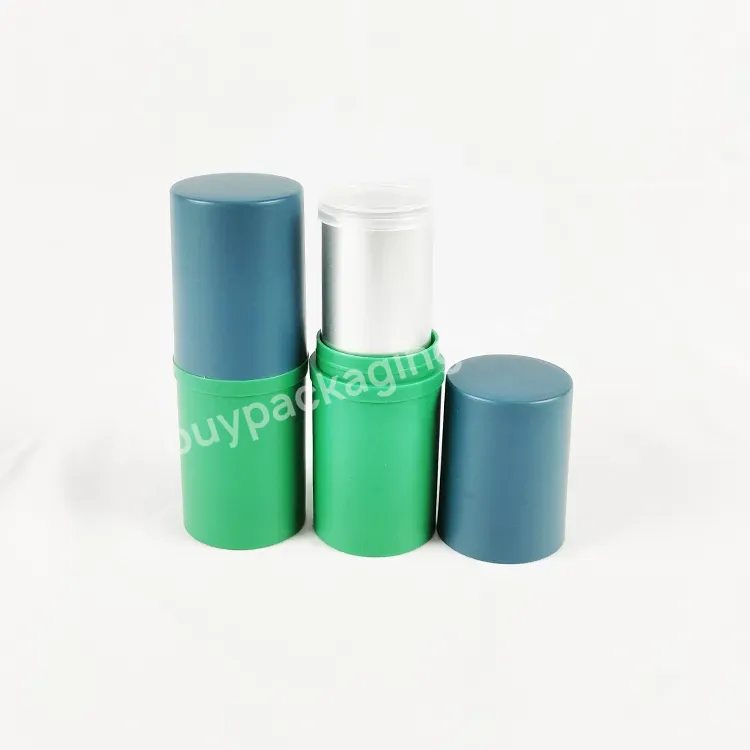 New Arrival Cylinder Round Foundation Bar Plastic Lip Balm Tube Lip Glossy Balm Tube Beauty Packages 20g