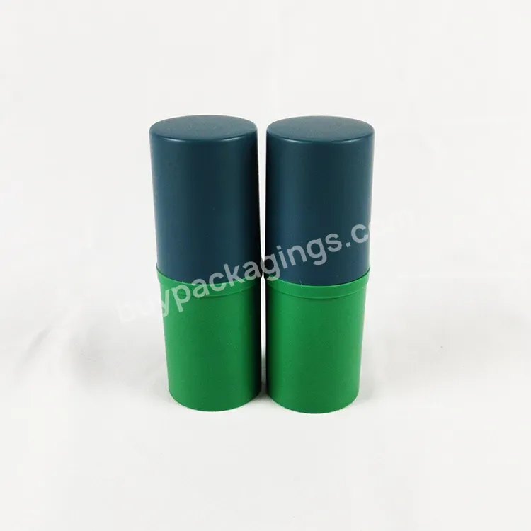 New Arrival Cylinder Round Foundation Bar Plastic Lip Balm Tube Lip Glossy Balm Tube Beauty Packages 20g