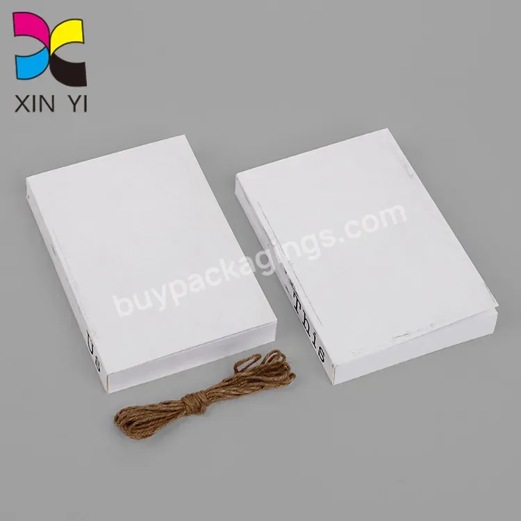 New Arrival Decorative Books Hardcover White Blank Book Printing Supplier