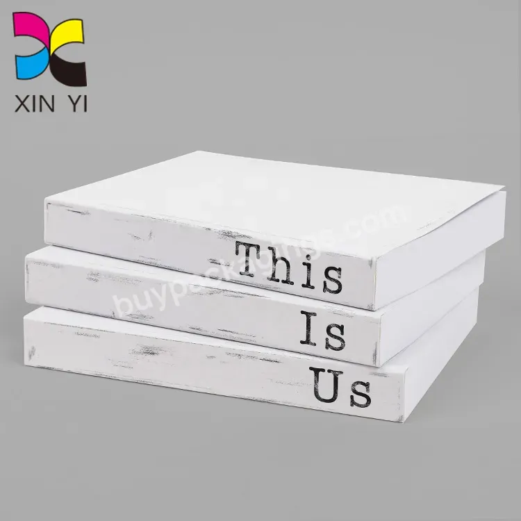 New Arrival Decorative Books Hardcover White Blank Book Printing Supplier