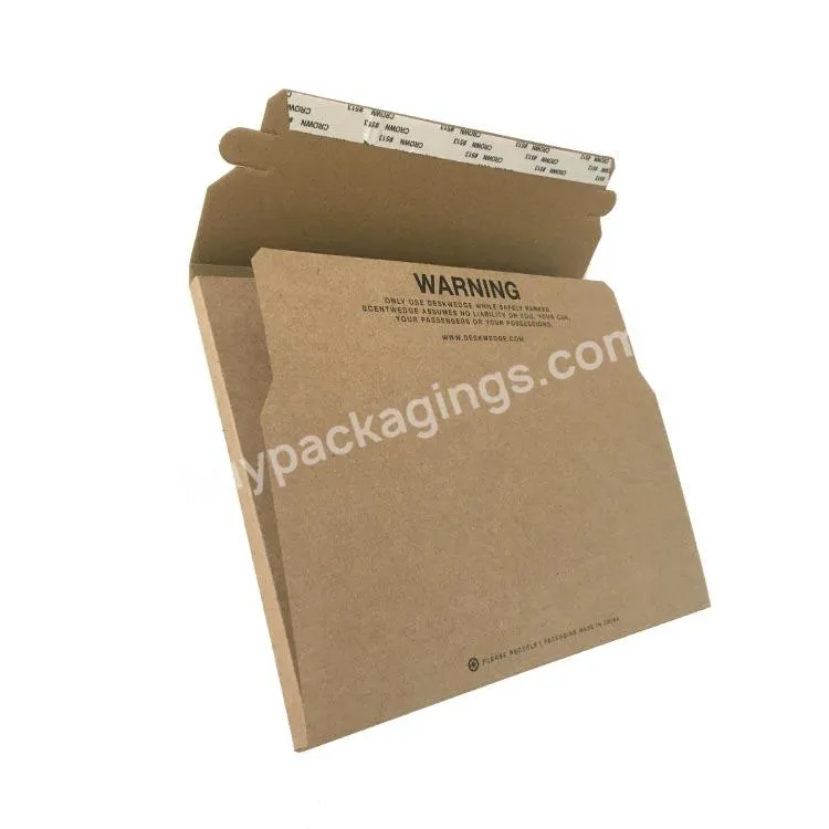 New Arrival Easy Seal Lp Record Vinyl Envelope Custom Sturdy Cardboard Mailer Rigid