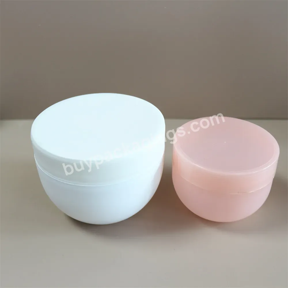 New Arrival Empty White Cosmetics Packaging Pp Plastic Baby Face Body Cream Jar