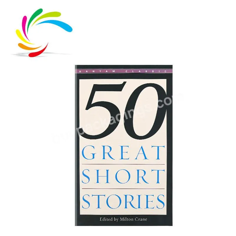 New arrival factory wholesale softcover book printing Bestseller 50 GREAT SHORT STORIES novel book in stock